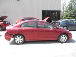 2006 HONDA CIVIC LX BURGUNDY 4DR 1.8L VTEC AT A17588